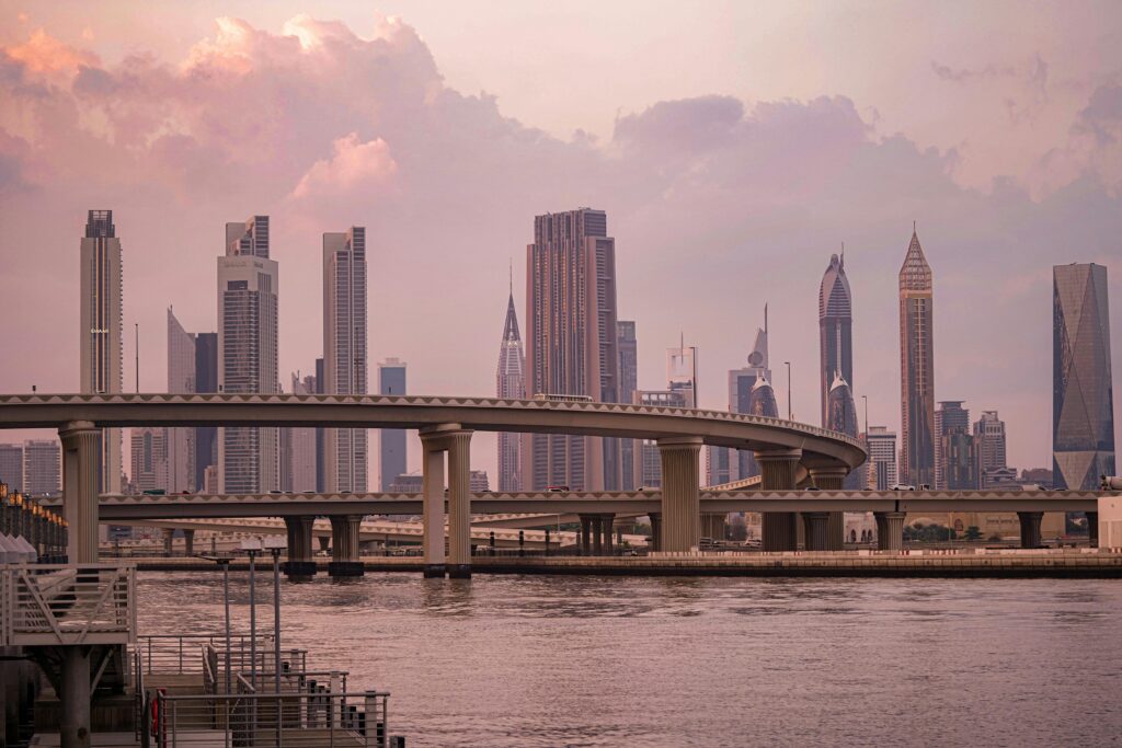 Dubai Sunset in the City