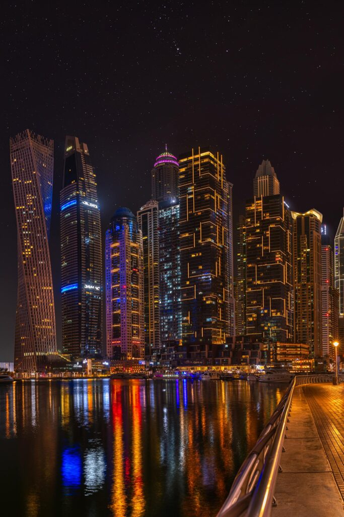 Dubai Nightime Marina