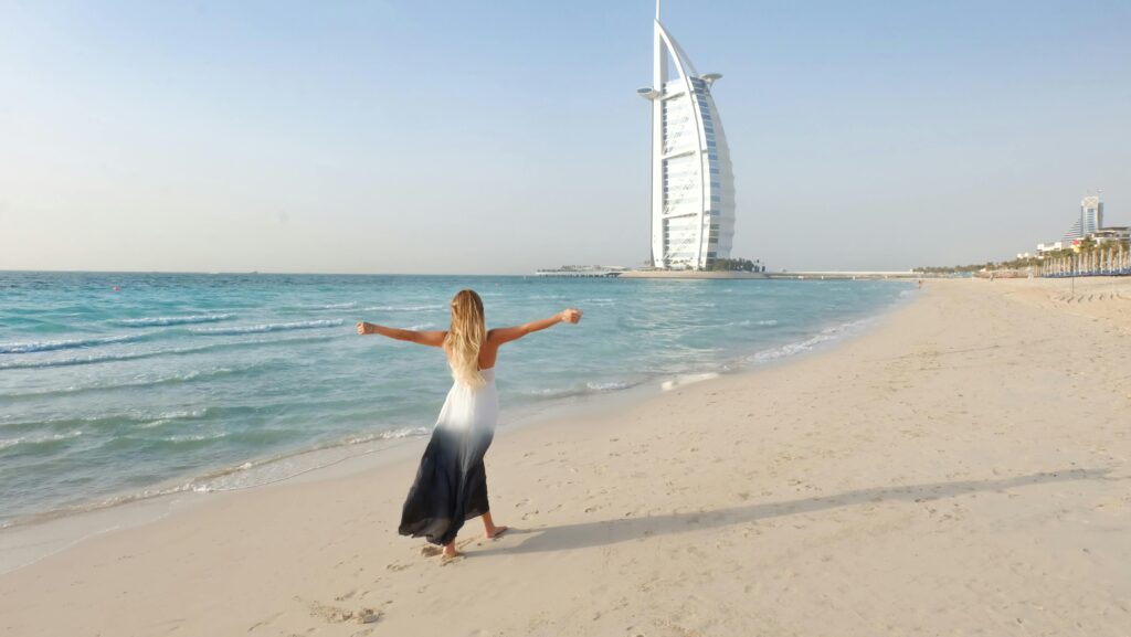 Girl on Dubai Beach image